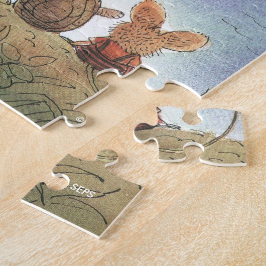 Puzzle Quelque chose de rouge (Côté)