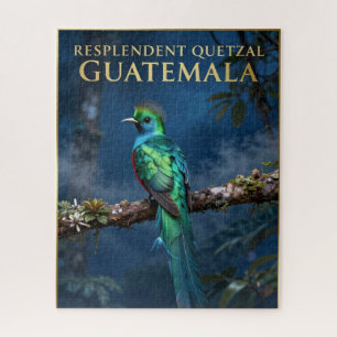 Puzzle 🐦 Quetzal resplendissant forêt nuageuse du Guatem