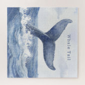 Puzzle Queue de baleine de l'océan bleu (Horizontal)