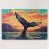Puzzle Queue de baleine : Sunset Dive (Horizontal)