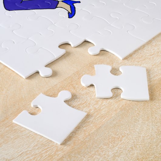Puzzle queue de lapin chibi (Côté)
