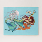 Puzzle Queue Turquoise de sirène d'Imaginaire (Horizontal)