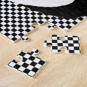 Puzzle Queues de chat - amour noir blanc (Côté)