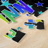 Puzzle "QUINN" Prénom, Amusant "HEUREUX ANNIVERSAIRE" (Côté)