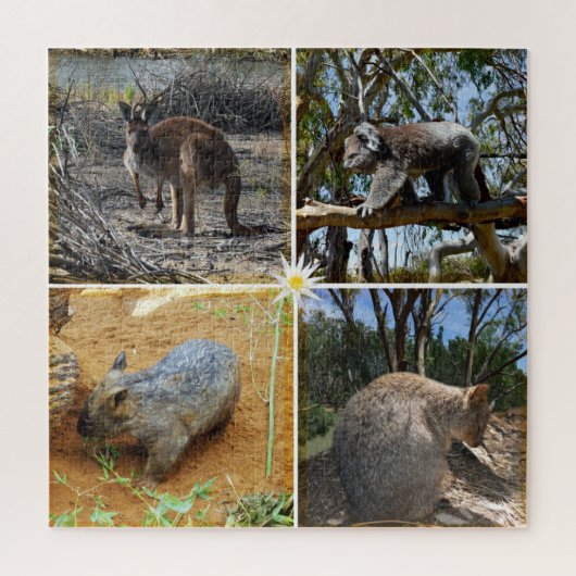 Puzzle Quokka australien, Kangaroo, Koala, Wombat, (Vertical)