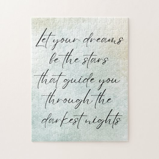 Puzzle Quote d'inspiration Motivational Watercolor (Vertical)