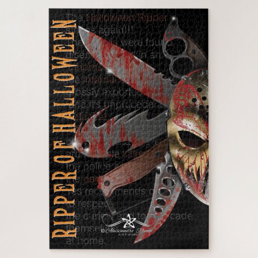Puzzle R. de H. Ripper d'Halloween (Vertical)