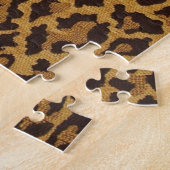 Puzzle RAB Rockabilly Imprimé Léopard Marron Or (Côté)