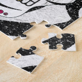 Puzzle RAB Rockabilly Sugar Skull on Zebra (Côté)