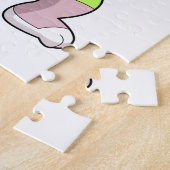Puzzle Rabbit à la boxe avec gants de boxe (Côté)