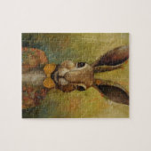 Puzzle Rabbit adorable en costume floral (Horizontal)