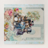 Puzzle Rabbit, Alice et Hatter en chapeaux supérieurs (Horizontal)