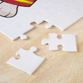 Puzzle Rabbit comme pompier avec casque (Côté)