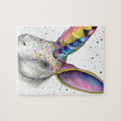 Puzzle Rabbit de licorne coloré (Horizontal)