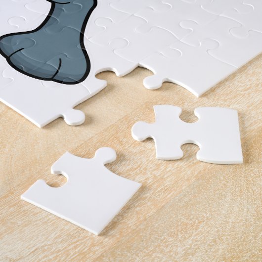 Puzzle Rabbit en boîte avec gants de boxe (Côté)
