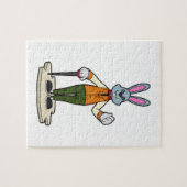 Puzzle Rabbit en Gentleman avec canne (Horizontal)