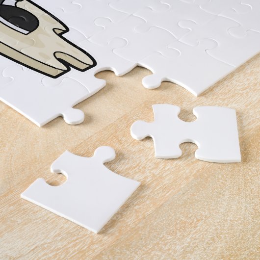 Puzzle Rabbit en Gentleman avec canne (Côté)