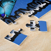 Puzzle Rabbit et snowboard (Côté)