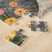 Puzzle Rabbit gris média mixte (Côté)
