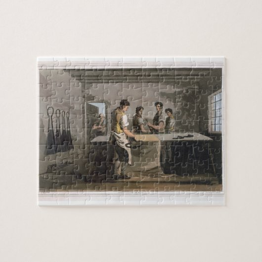 Puzzle Raboteuses de tissu, "costume d'engrav de (Horizontal)