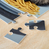 Puzzle Raccoon mangeant Spaghetti (Côté)