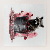 Puzzle Raccoon Seras-tu ma Saint-Valentin ? (Horizontal)