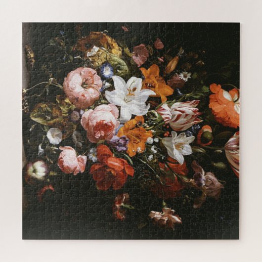 Puzzle Rachel Ruysch - fleurs dans un vase en verre (Horizontal)
