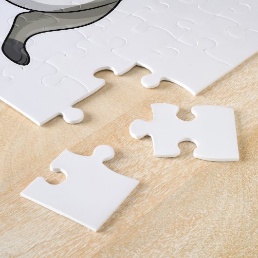 Puzzle Racoon avec tournesol (Côté)