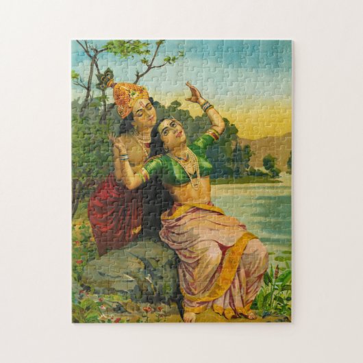 Puzzle Radha Bilas par Raja Ravi Varma (Vertical)