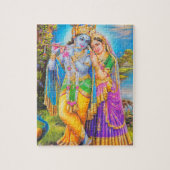 Puzzle Radha Krishna et Flute Hare Krishna (Vertical)