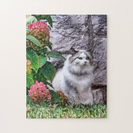 Puzzle Ragdoll Cat by Hydrangea (Vertical)