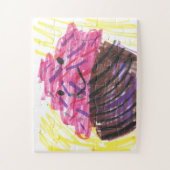 Puzzle Rainbow Cupcake Child Art Magic  (Vertical)