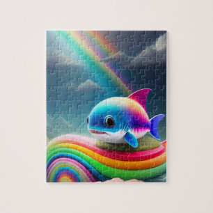 Puzzle Rainbow Cute Baby Shark