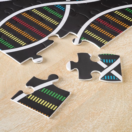 Puzzle Rainbow DNA strands (Côté)