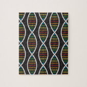 Puzzle Rainbow DNA strands (Vertical)