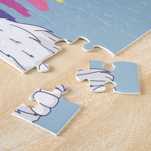 Puzzle Rainbow Dogicorn (Côté)