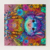 Puzzle Rainbow Garden Neon Psychedelic Nature (Horizontal)
