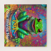 Puzzle Rainbow Garden Neon Psychedelic Nature (Horizontal)