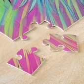 Puzzle Rainbow Garden Neon Psychedelic Nature & Faune (Côté)