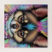 Puzzle Rainbow Garden Neon Psychedelic Nature & Faune (Horizontal)