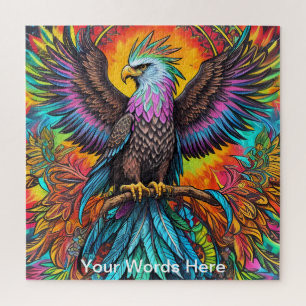 Puzzle Rainbow Garden Neon Psychedelic Wildlife Nature