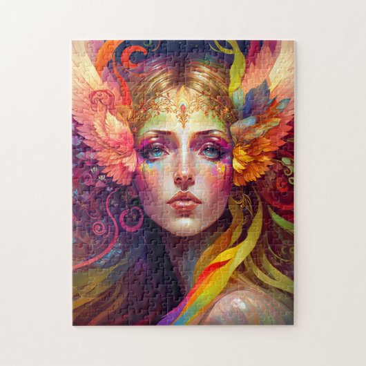Puzzle Rainbow Goddess Imaginaire Art (Vertical)