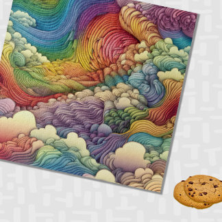 Puzzle Rainbow Gradient Ripples