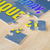 Puzzle Rainbow Look "12" & "HAPPY BANTHDAY", Ciel nuageux (Côté)