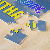 Puzzle Rainbow Look "19" & "HAPPY BANTHDAY", Ciel nuageux (Côté)