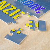 Puzzle Rainbow Look "20" & "HAPPY BANTHDAY", Ciel nuageux (Côté)