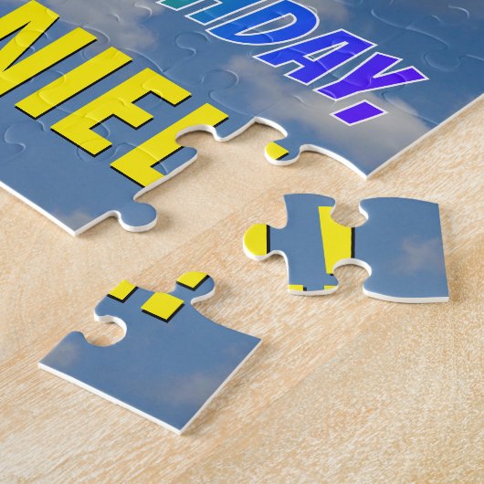 Puzzle Rainbow Look "29" & "HAPPY BANTHDAY", Ciel nuageux (Côté)