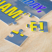 Puzzle Rainbow Look "42" & "HAPPY BANTHDAY", Ciel nuageux (Côté)