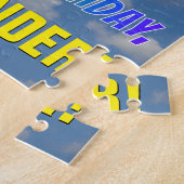 Puzzle Rainbow Look "46" & "HAPPY BANTHDAY", Ciel nuageux (Côté)