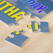 Puzzle Rainbow Look "62" & "HAPPY BANTHDAY", Ciel nuageux (Côté)